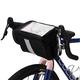 COTEetCI Fahrradkorb für Mountainbike, Mountainbike, Vorderrahmen, Lenkertasche, Fahrradkorb für Handy, Type2 (Silber) - BAG-01-SL