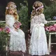 robes de soirée robe mariage enfant fille Robe en dentelle pour filles de 2 à 12 ans vêtements de