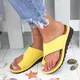 Sandales cuir pour femmes sandale d'été pour femmes en cuir passage gros orteil semelle plate