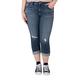 Silver Jeans Co. Damen Avery High Rise Skinny Crop Plus Size Jeans, Used-Dark Wash, 16W x 26L