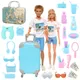 Accessoires pour poupées Barbie Ken, valise, lunettes de soleil télescopiques, billets pour enfants,