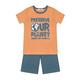 Nachtwäsche und Nachthemd - mit Slogan - orange Jungen Kinder