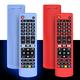 Alquar Silikonhülle für LG AKB75095307 AKB75375604 AKB74915305 Fernbedienung, stoßfest, Anti-Verlust-Fernbedienung, Schutzhülle für LG Smart TV-Fernbedienung, Blau + Rot, 2 Stück