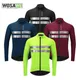 WOSAWE – veste de cyclisme en laine thermique vêtement de vélo de route coupe-vent maillot Long
