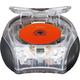 SCD-24TR- Boombox CD-Player mit Radio und Kopfhöreranschluss, transparent