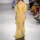 Robe longue jaune en mousseline de soie pour femmes imprimé Floral style Boho élégante à