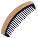 Peigne démêlant en bois à dents larges pour cheveux bouclés peigne en bois de santal sans corne de