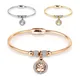Bracelets à breloques en acier inoxydable pour femmes bijoux en forme d'arbre fleur aimant vente
