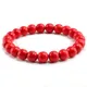 Bracelet en pierre turquoise naturelle rouge 8mm pour hommes et femmes, perles rondes, Bracelets de