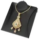 Sunspicems – collier doré pour femmes, bijou culturel, pendentif Caftan, cadeau de mariage, style