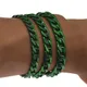 Bracelet vert pour hommes et femmes, gourmette cubaine, chaîne à maillons, bijoux pour hommes et