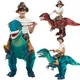 Costume gonflable de mascotte de Velociraptor T REX pour enfants Costumes d'halloween Anime de