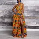 Ankara – Robe Maxi Africaine pour femmes, Dashiki, imprimé, fendue, vêtements africains, robes de