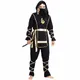 Costume Ninja noir pour homme adulte Costume de fête de carnaval samouraï japonais