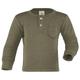 Engel - Baby Shirt mit Knopfleiste - Merinoshirt Gr 110/116 oliv/grau