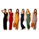 Robe longue pour femme : Orange / Taille 2XL