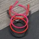 Bracelet tressé bouddhiste, nœuds de fil, corde rouge tissée, Bracelets amoureux porte-bonheur