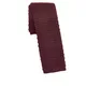 Marks & Spencer Skinny Square End Knitted Tie - Burgundy - One Size
