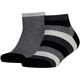 Kinder Quarter-Socken, 2er Pack - Basic Stripe, Streifen, 23-42 Socken Kinder mehrfarbig Kinder