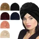 Foulard turban pour femmes, couvre-chef, musulman, indien, arabe, tendance, imprimé, hijab, bonnet,
