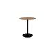 Table de bar ronde 75x93 cm décor chêne et métal - BRAZA