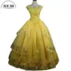 Moive Belle – robe de princesse jaune, Costume Cosplay de qualité supérieure pour adultes, femmes et