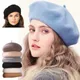 Béret français pour femmes, casquette d'hiver chaude, Style de rue, en laine, bonnet pour filles,