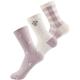 Damen-Socken aus Baumwolle, 3 Paar, modische Geschenke für Frauen und Mädchen, Flyer Purple Crew Socken, Einheitsgröße