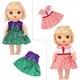 Robe de poupée pour bébé, 30 Cm, robe d'été verte à paillettes, vêtements de jouets pour enfants,