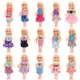 BARWA – accessoires de poupée pour filles 12 pièces = 2 chaussures + 10 robes pour Kelly Chelsea
