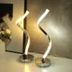 Lampe LED spiralée en acrylique pour Table de chevet métal moderne Protection des yeux éclairage