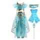 Costume Jasmine pour filles robe de princesse Cosplay pour fête arabe vêtements d'été fantaisie de