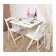 Table Murale Rabattable en Bois, Table de Cuisine, Table d'enfant, 75×60cm - Blanc,SoBuy® FWT01-W