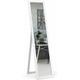 Miroir Pleine Longueur sur Pied, Grand Miroir avec Cadre en MDF 155 cm x 37 cm, Miroir de Plain