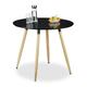Relaxdays - Table à manger ronde en bois ARVID HxD: 74 x 90 cm table d'appoint table de salon pieds