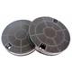 Whirlpool - Lot de 2 filtres charbon type 29 CHF029 (91929-1823) (481249038013, AMC912) Hotte IKEA