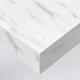 Revêtement Adhésif Marbre Blanc Brillant pour Murs et Meubles, de l : 1.22 m x 0.5 m, en Rouleau
