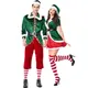 Costume de noël pour hommes et femmes, déguisement elfe vert, Cosplay, famille, fête de noël, nouvel