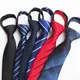 Cravates pour hommes, cravate noire, fermeture éclair, pre-nouée, cravate pour femmes, vert marine