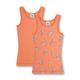 Mädchen Unterhemd, 2er Pack - Shirt ohne Arme, Top, Uni/Zebra-Print, 104-140 Unterhemden hellrosa Mädchen Kleinkinder