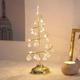 Lampe de table en métal pour arbre de Noël, spirale, présentoir ornement en fer forgé avec boules