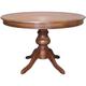 Artigiani Veneti Riuniti - Table salle à manger ronde à rallonge - diamètre 120 cm - Merisier