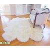 Genuine Sheepskin Area Rug Natural Wool Seat Cover Bedside Carpet w/Comb