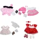 Tenue et chaussures de poupée pour bébé fille, 24 pouces, 60cm, tenue habillée, cadeau