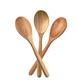 Holzlöffel zum Kochen, gesunde Akazienholz-Löffelschaufeln, Küchenlöffel-Set, 3 Stück, Lebensmittel-Servierschöpflöffel, nicht kratzend, sicher für Kochgeschirr, Suppenrührschaufeln, Salatbesteck