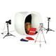 Quadratisch perfekt 1050 SP500 Platinum Foto Studio mit 2 Light Zelte und 8 Hintergründe für Produktfotografie
