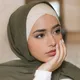 Hijabs en coton pur pour femmes musulmanes, couvre-chef de couleur unie, turban National islamique