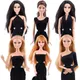 Robe noire pour poupée Barbie, vêtements chics, 30cm, 1/6, Body, 18 pouces, accessoires, jouets pour