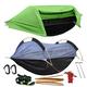 WintMing Camping Hängematte mit Netz und Regenfly-Abdeckung