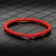 Amulette en corde de fil rouge porte-bonheur, Bracelets tissés, Bracelet d'amitié, Bracelet de